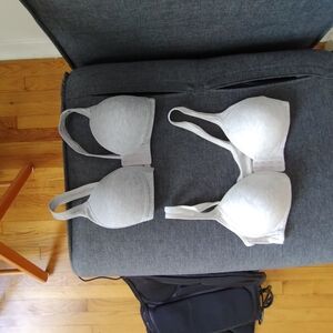 New Gray Comfort Fit Bra with Soft Support
